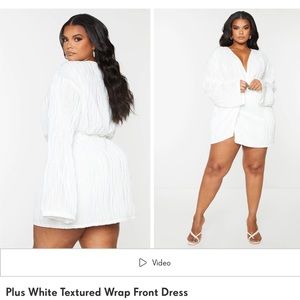 White Textured Dress